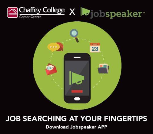 Screen of Jobspeaker app on a mobile phone