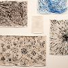 Morgan Turner, “Headspace,” 2022. Ink on paper. Dimensions variable.