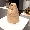 Ruby Van Den Broek, “Grounded: Enveloped,” 2022. Bisque fired ceramic. 17 inches tall.