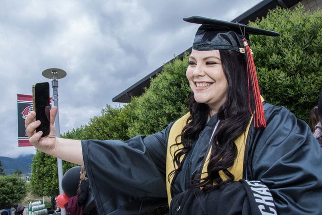 Grad student taking a selfie