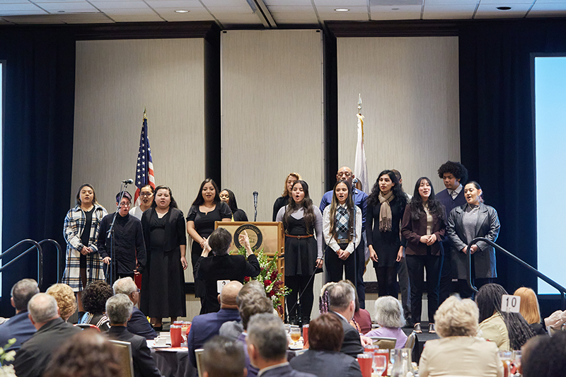Live performance of the Chaffey College Concert Choir