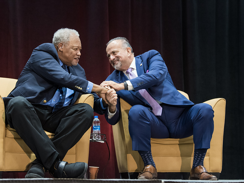 Dr. Henry D. Shannon and Dr. Francisco C. Rodriguez at the Black and Brown Minds & Mattering Conference