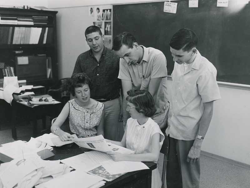 1961 Journalism students