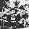 MEETING UNDER THE TREES: The Chaffey College Board met outdoors to plan the campus prior to construction of the buildings.
