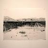 Pamela Valfer, “Dome Fire by Dome Fire (Joshua Tree),” 2021. Found charcoal on paper. 18 x 24 inches.