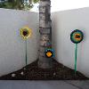 Charmaine Phipps, “Whimsical Garden,” 2021. Upcycled metal kitchen items. Dimensions variable.