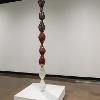 Jenette Green, “Allotted Span,” 2024. Glazed hand-thrown ceramic vessels. Stacked approximately 8 feet tall.