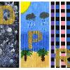 Scan of mixed media artwork on canvas board