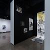 Eddie Martinez, Uncomfortable Space, 2026. Gouache & watercolor on paper. Largest painting 42 inches wide. Student Invitational 2026. April 27- May 14, 2026. Wignall Museum of Contemporary Art, Rancho Cucamonga, CA. Photography by Cindy Dillingham. 