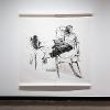 Jasminette Castronovo, Figure, 2026. Charcoal and pastel on paper. 84 x 80 inches. Student Invitational 2026. April 27- May 14, 2026. Wignall Museum of Contemporary Art, Rancho Cucamonga, CA. Photography by Cindy Dillingham. 
