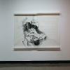 Jasminette Castronovo, Figure, 2026. Charcoal and pastel on paper. 84 x 80 inches. Student Invitational 2026. April 27- May 14, 2026. Wignall Museum of Contemporary Art, Rancho Cucamonga, CA. Photography by Cindy Dillingham. 