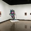Installation view of “Racket of Banshees: Goddesses and Monsters Revisited,” featuring Amy Swartele, A. Laura Brody, Palmer Earl, and Allison Stewart. September 8 – November 14, 2026. Wignall Museum of Contemporary Art at Chaffey College, Rancho Cucamonga, CA.
