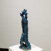 Margie Schnibbe, “Self Portrait with Devouring Mother,” 2024. Glazed ceramic. 33 x 12 x 10 inches 