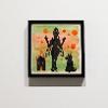 Susan Arena, “Goddess House Dog,” 2023. Acrylic, watercolor on paper. 11 x 11 inches.
