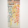 Lisa Oxley, “Veil 011,” 2024. Jacquard dye and thread on muslin. 78 x 32 inches.