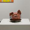 Alessia Lupo Cecchet, “Got Fear?,” 2026. Ceramic. 10 x 11.5 x 10 inches.