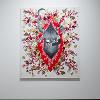 Maya Mackrandilal, “Mother Portal,” 2024. Mixed Media on canvas. 72 x 60 x 3 inches.