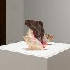Janet Levy, “Said in the Sea l (Two Sisters: Julia),” 2024. Agate, shell. 10 x 9 x 8 inches. 

Janet Levy, “Said in the Sea ll (Two sisters: Fani),” 2024. Agate, shell. 7.5 x 12 x 9.5 inches.