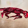 Leslie Lanxinger, “Rocinante,” 2026. Sewn Fabric and Sequin. Approximately 50 x 50 x 5 inches