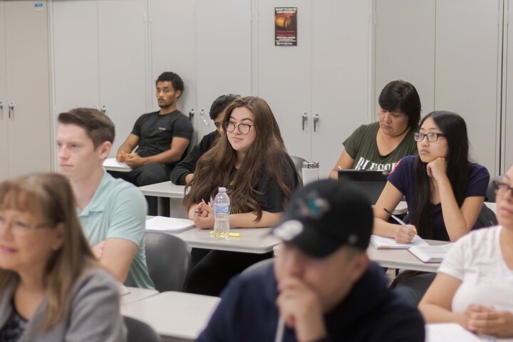 students in a classroom