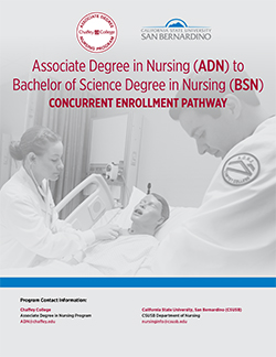 CSU San Bernardino ADN to BSN pathway booklet cover