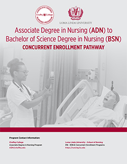 Loma Linda University ADN to BSN pathway booklet cover