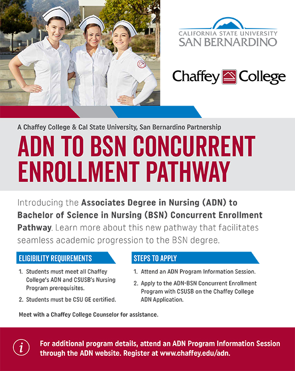 ADN-BSN Concurrent Enrollment Pathway poster - Click for PDF format