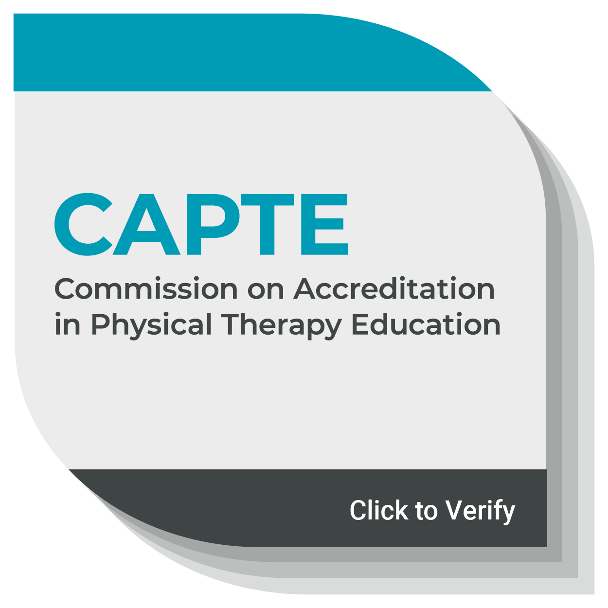 CAPTE logo, Commission on Accreditation in Physical Therapy Education