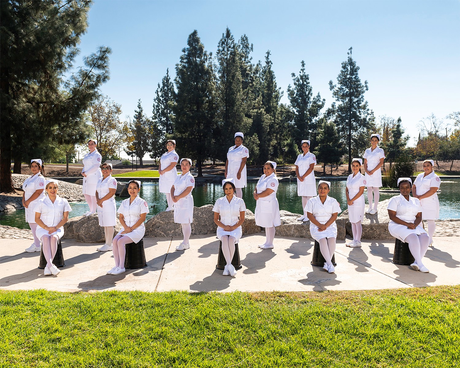 Nursing students graduation photo