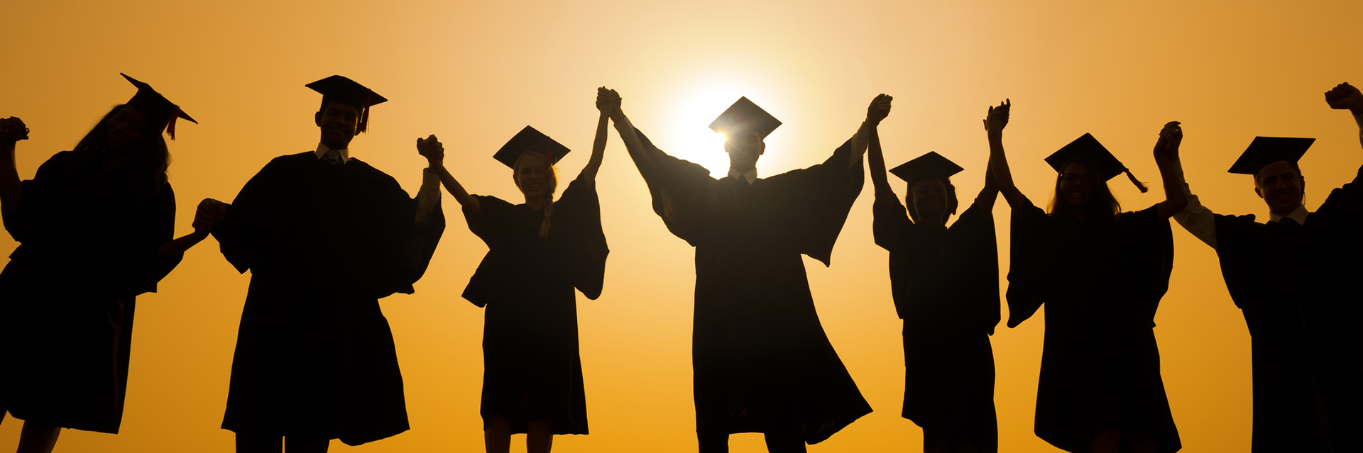 A group of grad students celebrating