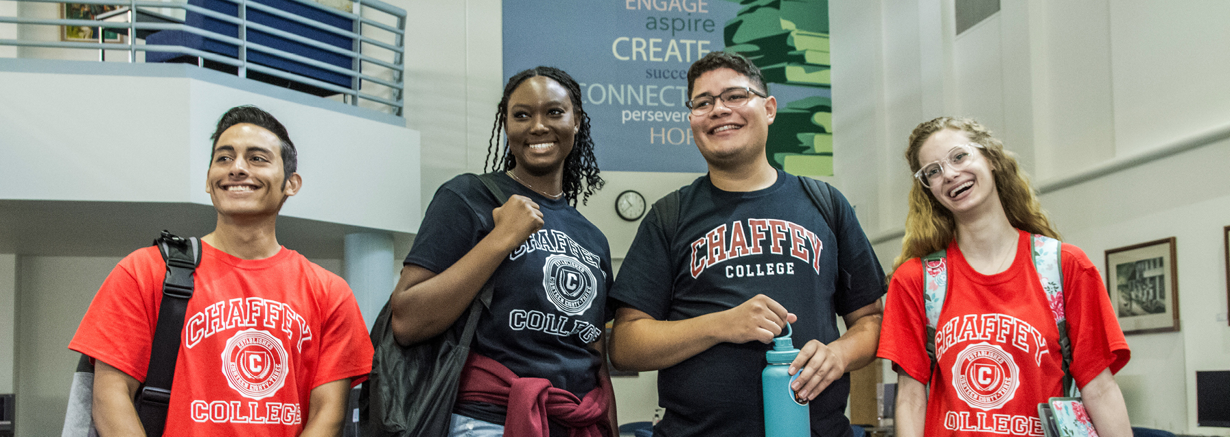 group of students in the library