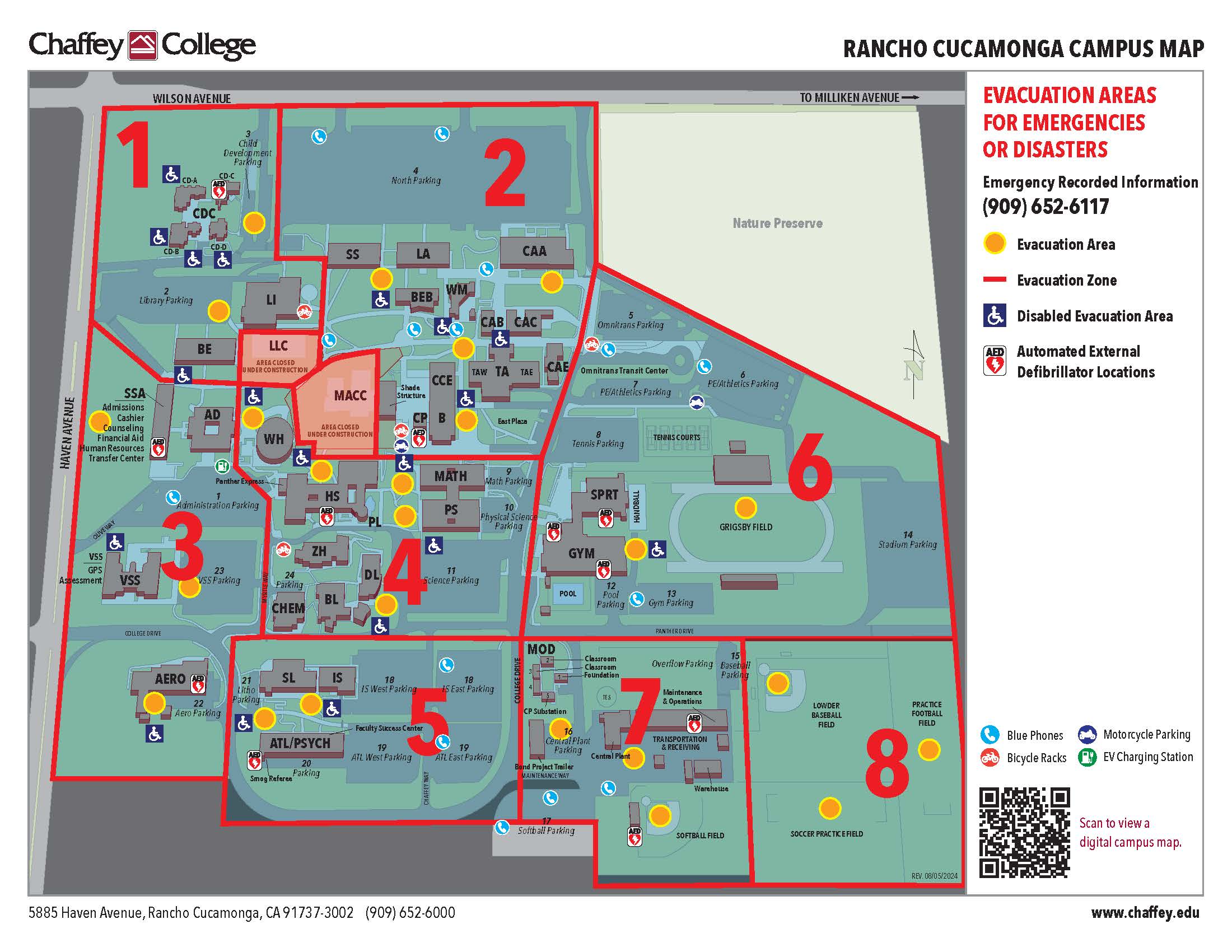 Rancho Cucamonga Emergency Evacuation Map