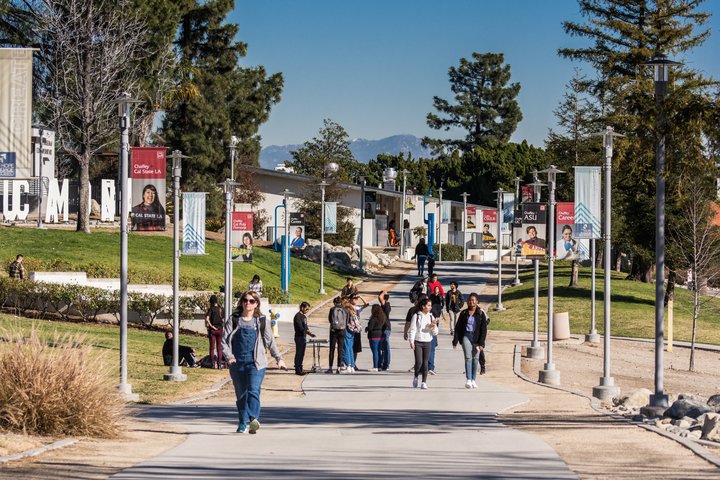 Student on Rancho Cucamonga campus