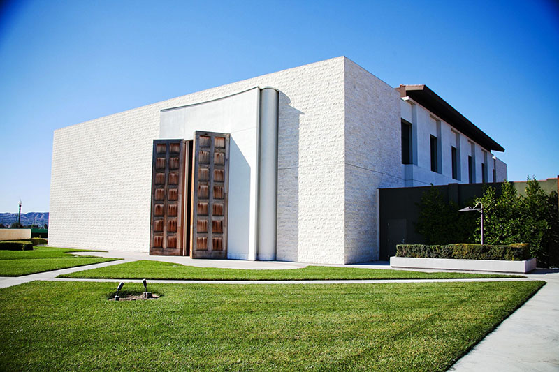 Main entrance of the Chino Community Center building