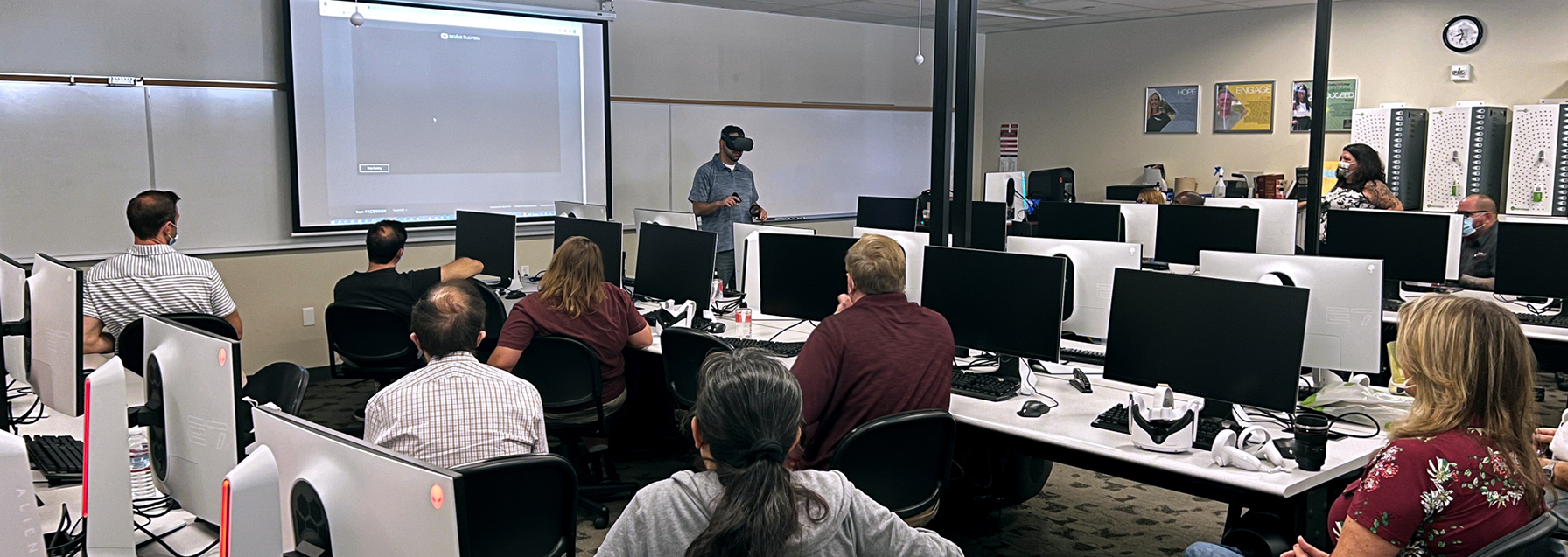 faculty in training room