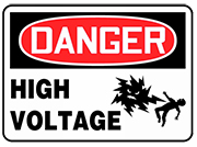 high voltage sign