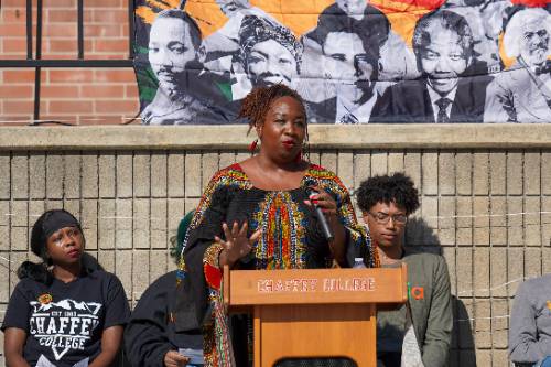 Katrina "Khatt" Taylor recites a poem about Black joy.