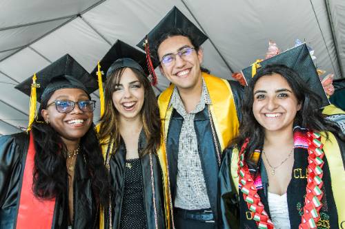 Students at Commencement