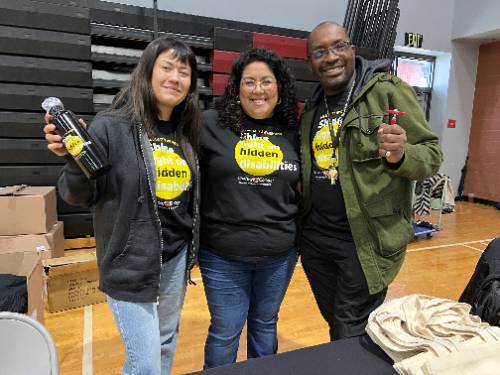 DPS staff hold up swag.