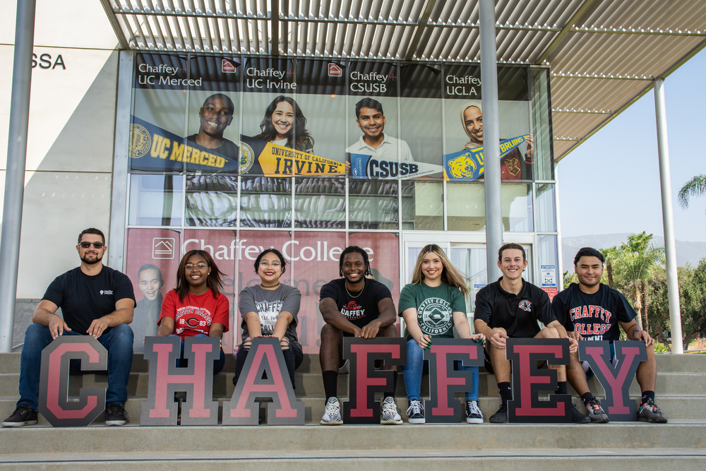 Students hold Chaffey letters