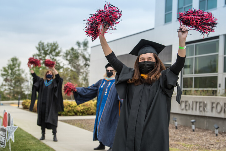 Faculty cheer graduates at grad fest