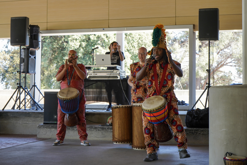 African dancers perform during Juneteenth