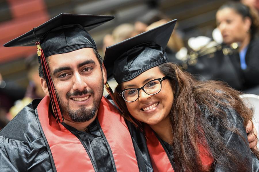 Students participate in Latino graduation.