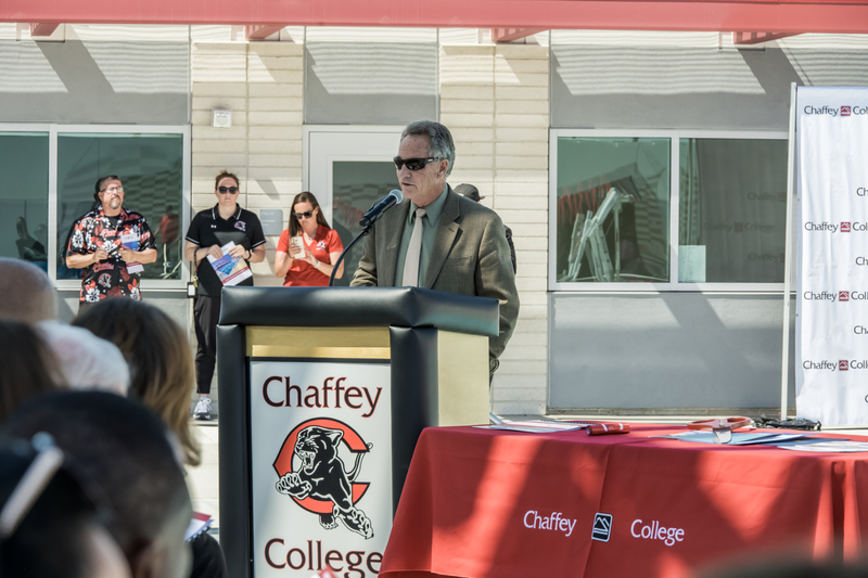 Troy Ament at opening of Aquatic Center