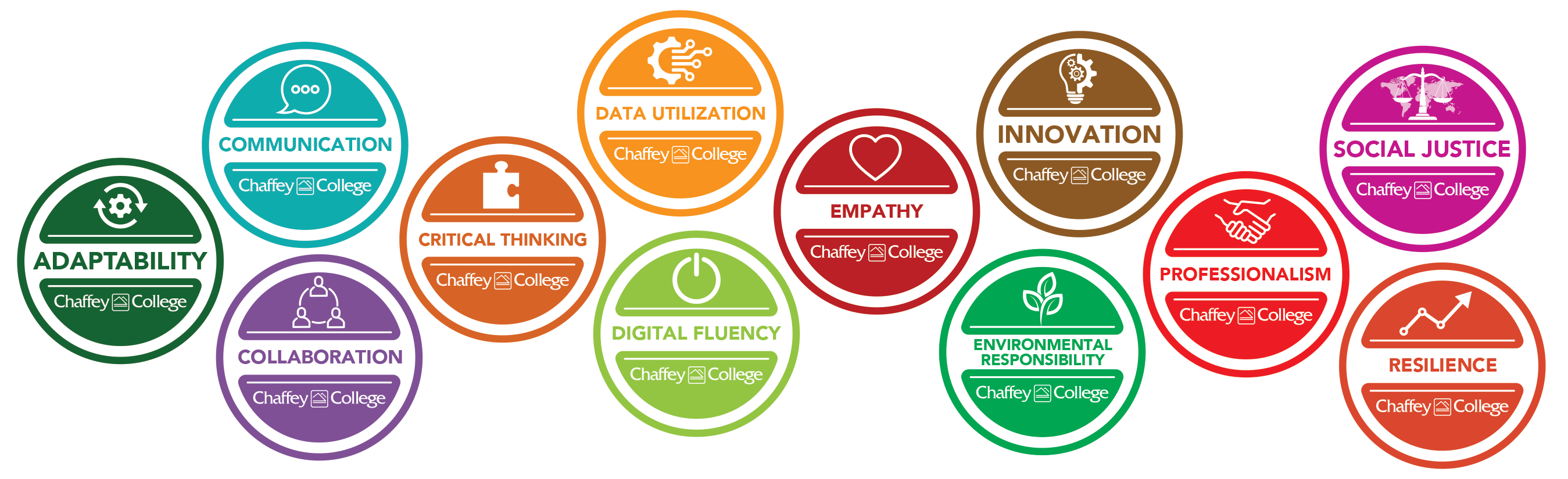 ADAPTABILITY • ANALYSIS/SOLUTION MINDSET • COLLABORATION • COMMUNICATION • DIGITAL FLUENCY • EMPATHY • ENTREPRENEURIAL MINDSET • RESILIENCE • SELF-AWARENESS • SOCIAL/DIVERSITY AWARENESS