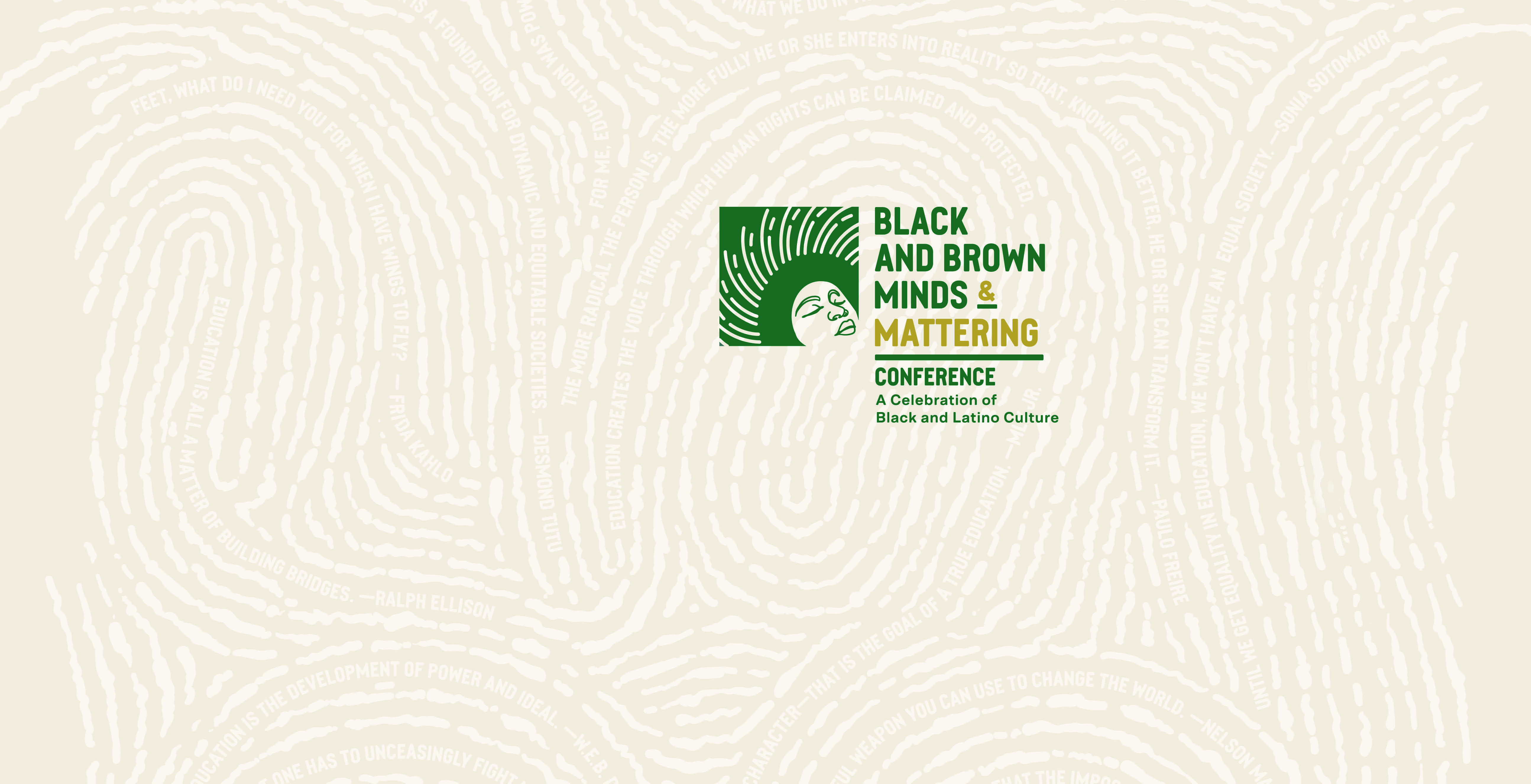 Black and Brown Minds & Mattering Conference design