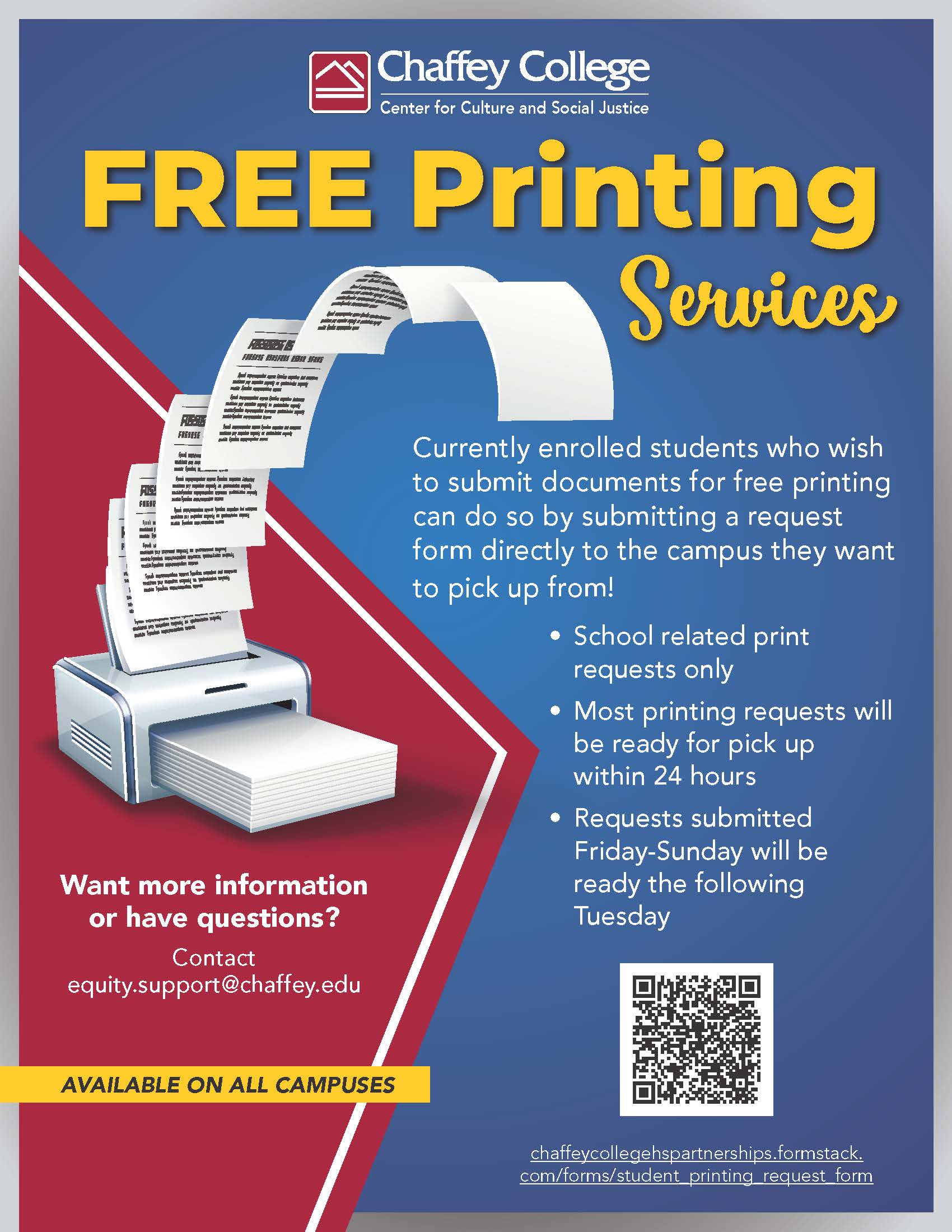 free printing flyer