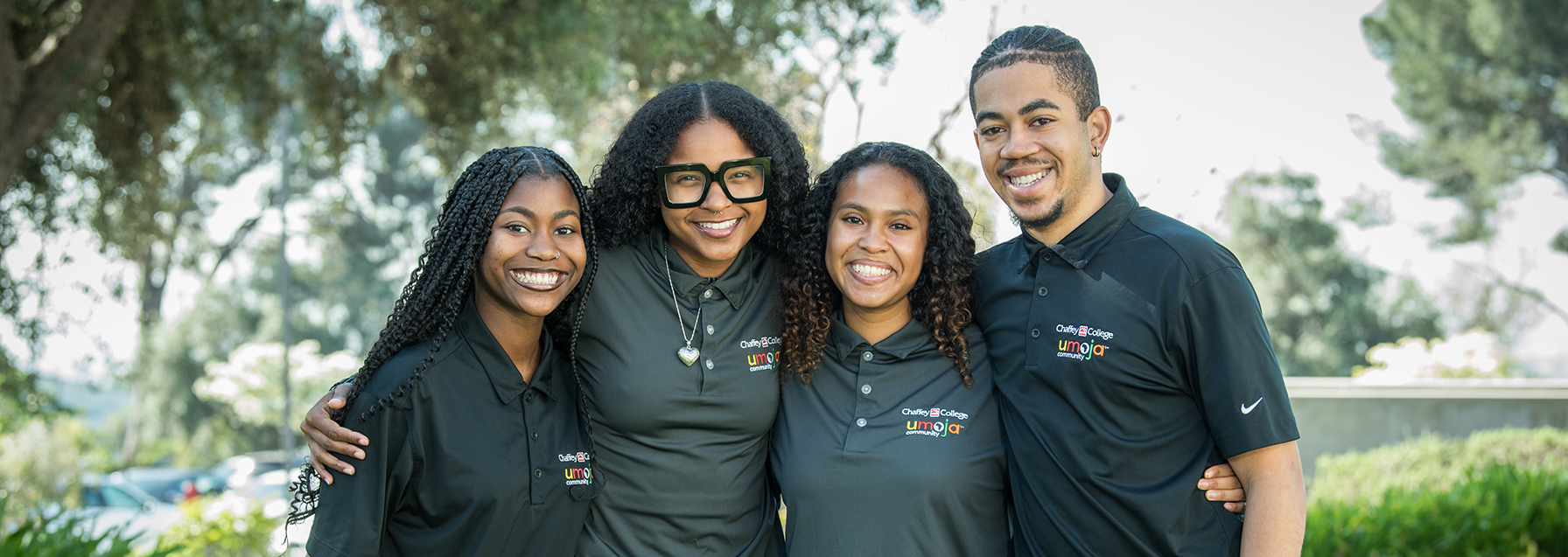 Umoja students standing together