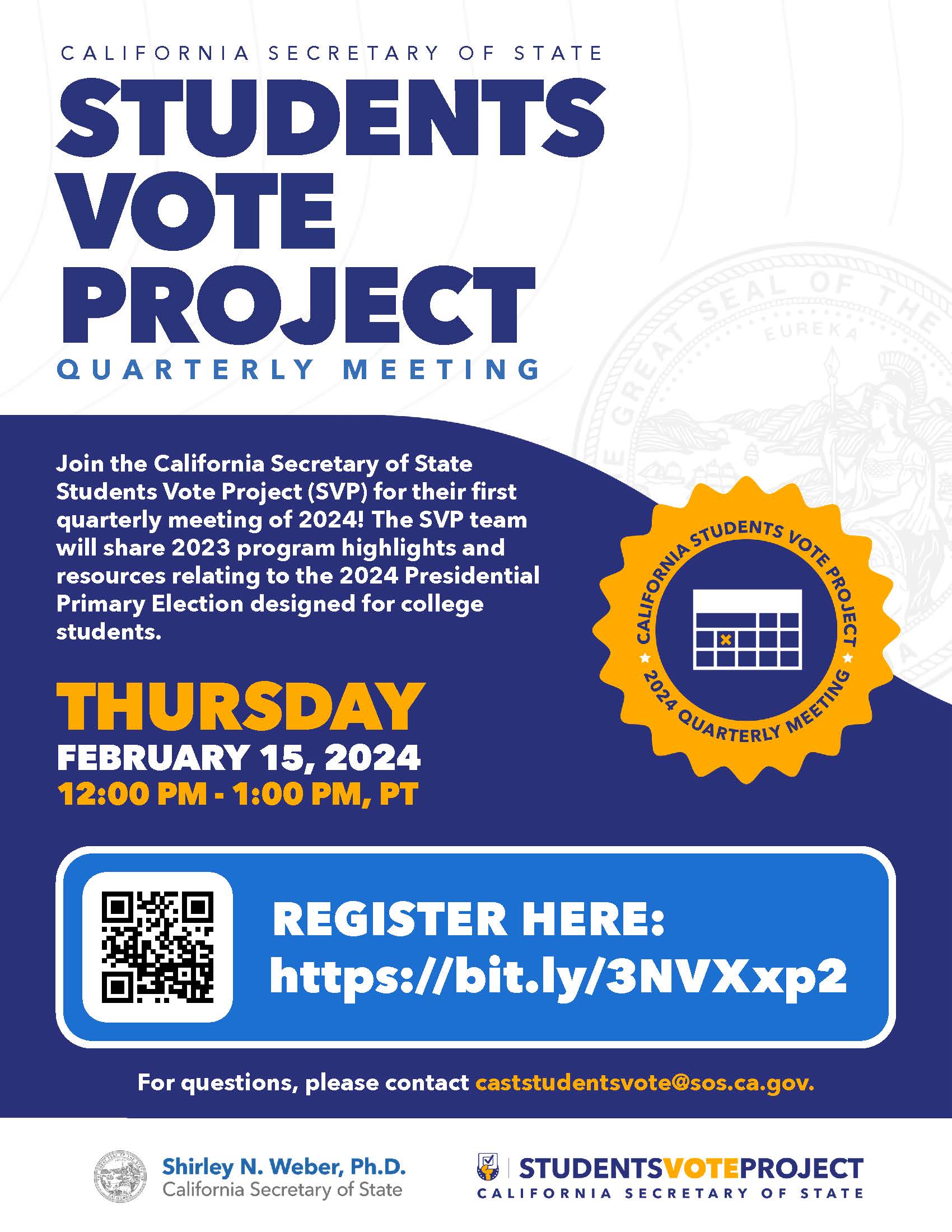 Student Vote Project Quarterly Meeting