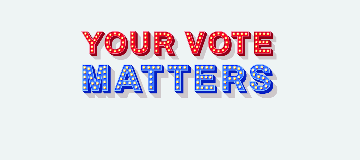 words that say Your vote matters image